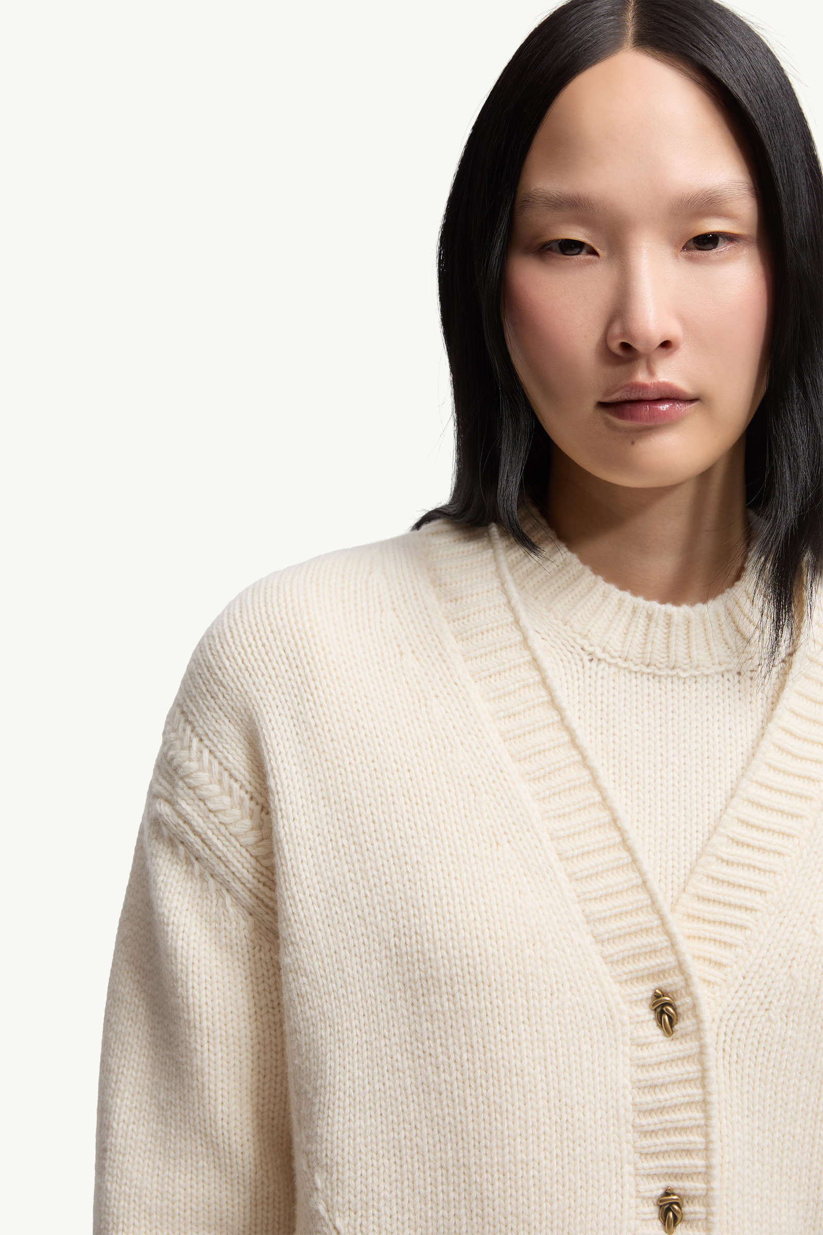 Wool & Cashmere V-Neck Cardigan - 6