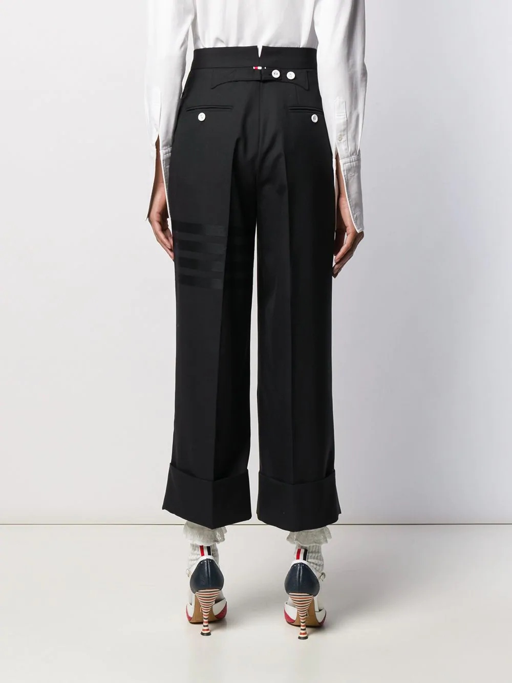 4-Bar high-waisted trousers - 4