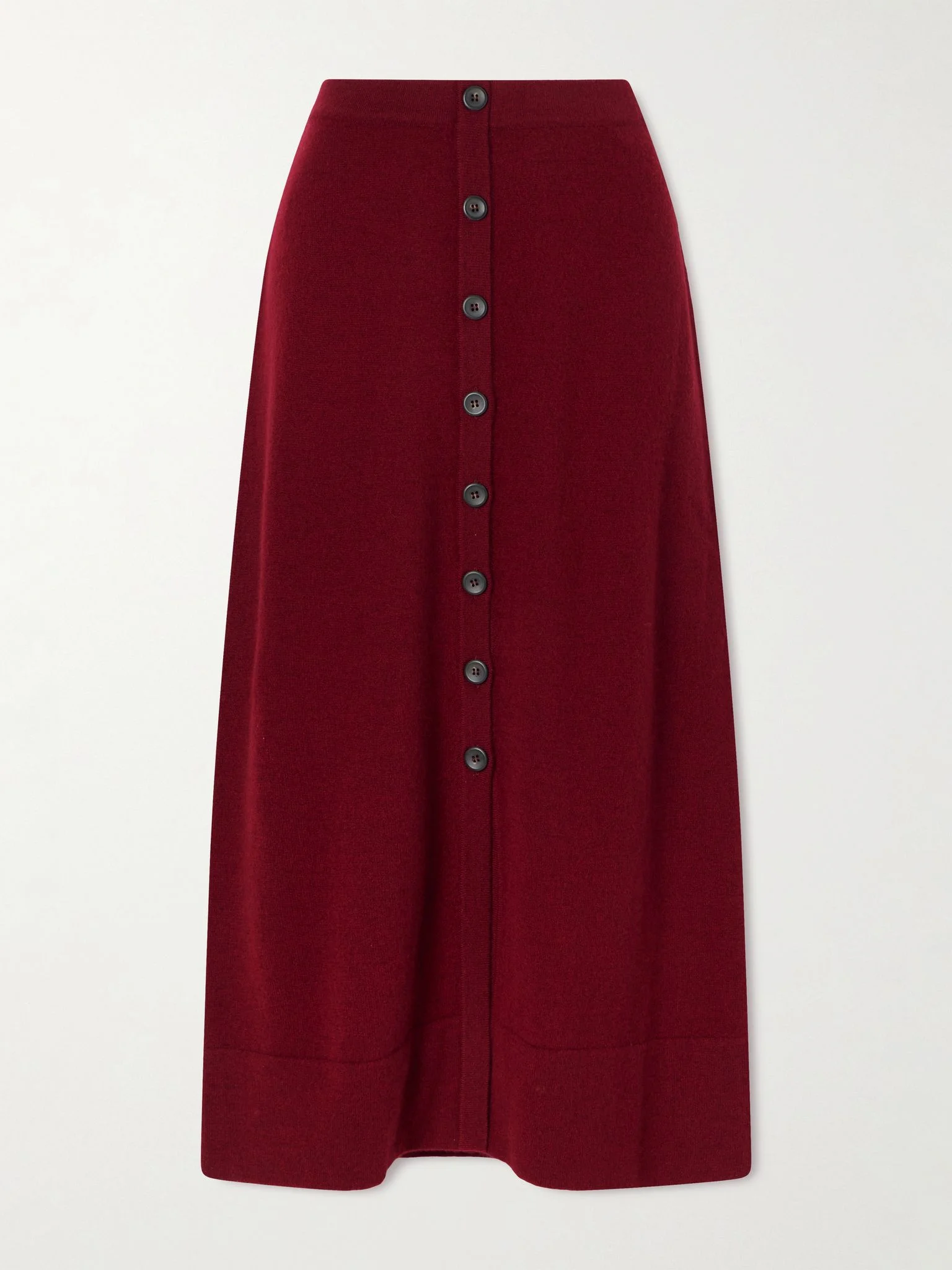 Callahan cashmere maxi skirt Burgundy - 1