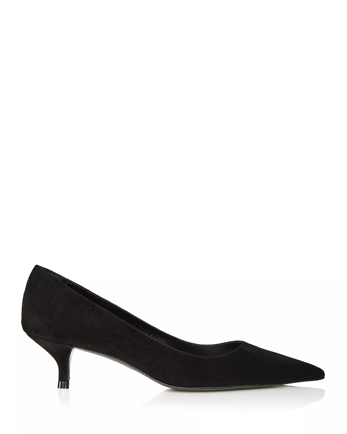 Stuart Pointed Toe Kitten Heel Pumps - 2