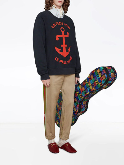 GUCCI Anchor print sweatshirt outlook