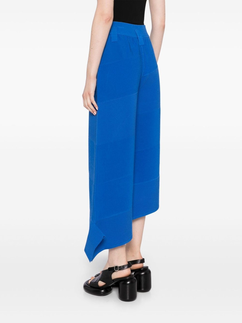 diagonal-ribbed cropped pants 4