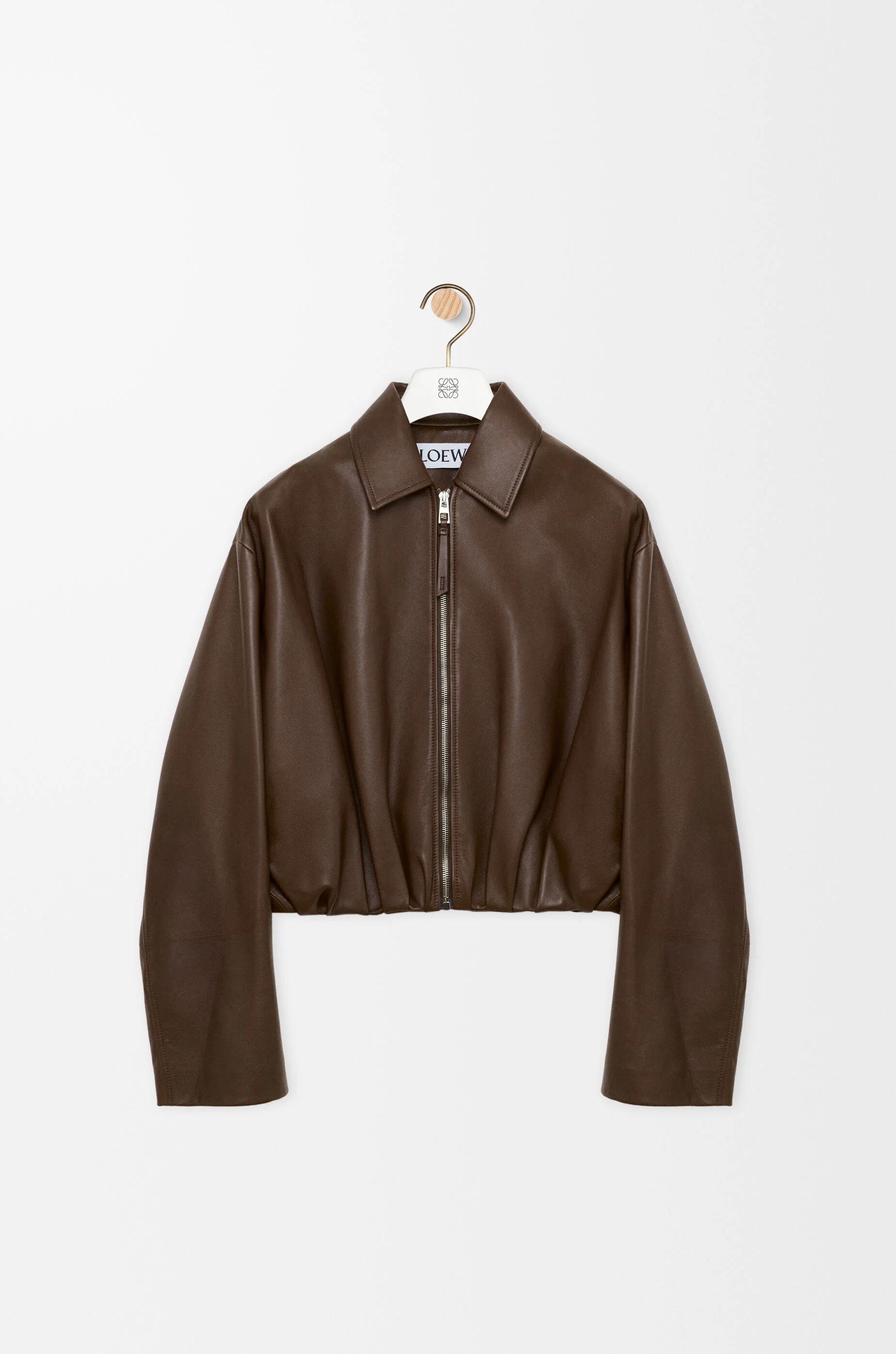 Draped jacket in nappa lambskin - 1