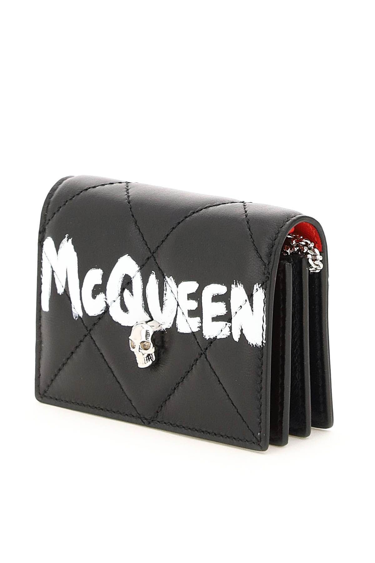 'MCQUEEN GRAFFITI' CARDHOLDER WITH CHAIN - 4