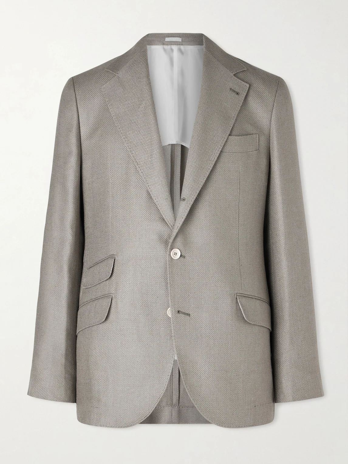 Silk, Linen and Wool-Blend Blazer - 1