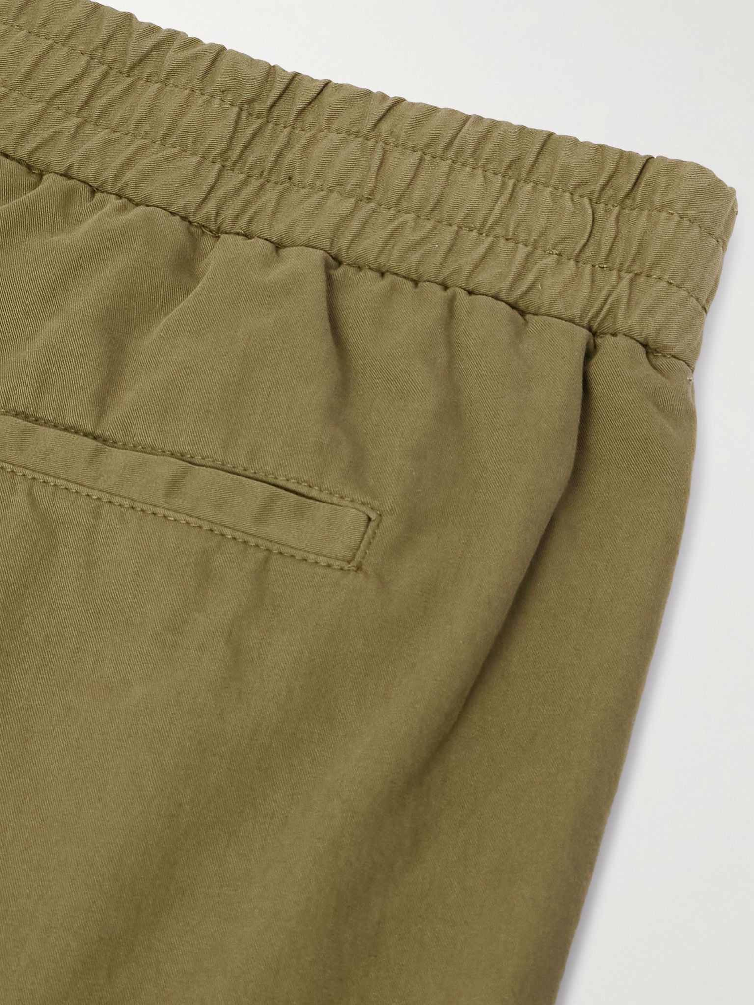 Pieter Straight-Leg Pleated Cotton Trousers Green - 5