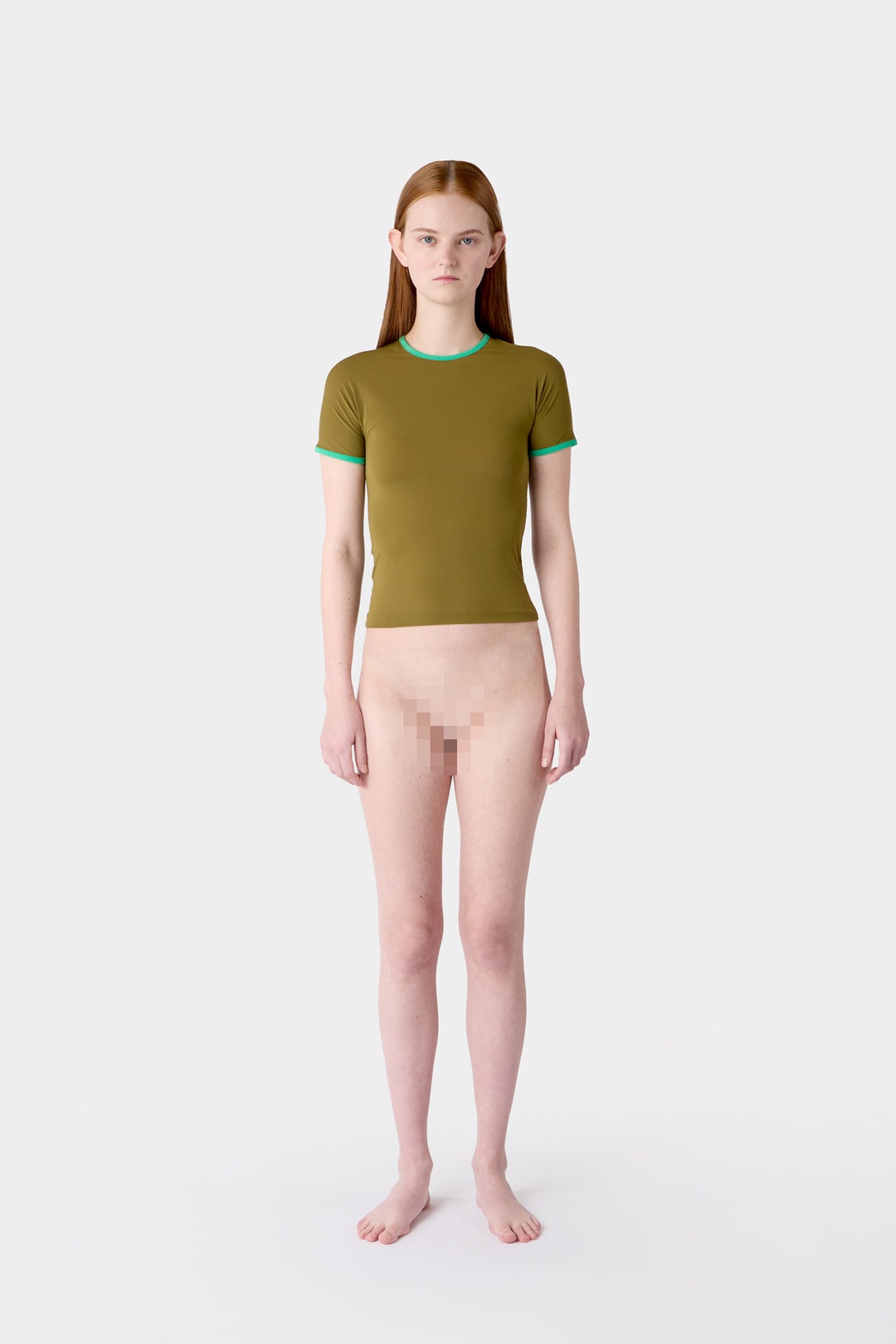 SUPER STRETCH T-SHIRT / olive green - 6