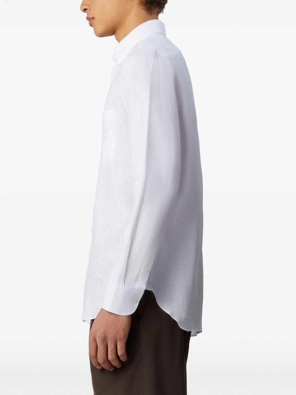 long-sleeve linen shirt - 4
