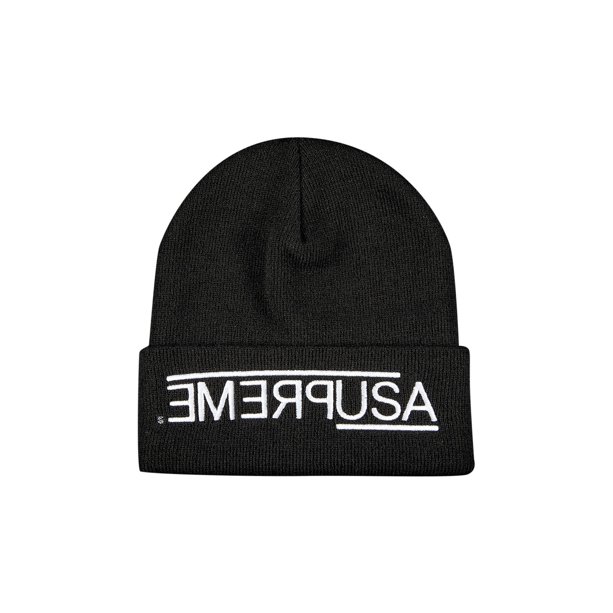 Supreme USA Beanie 'Black' - 1