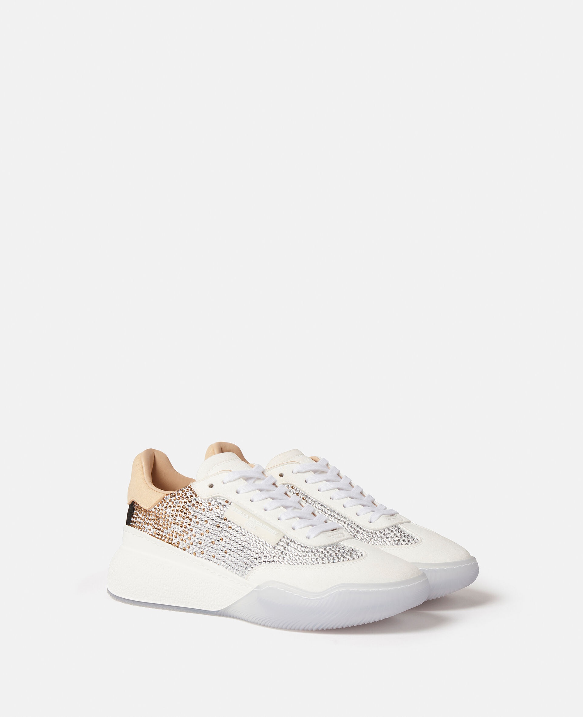 Stella McCartney Loop Crystal Degradé Lace-Up Trainers