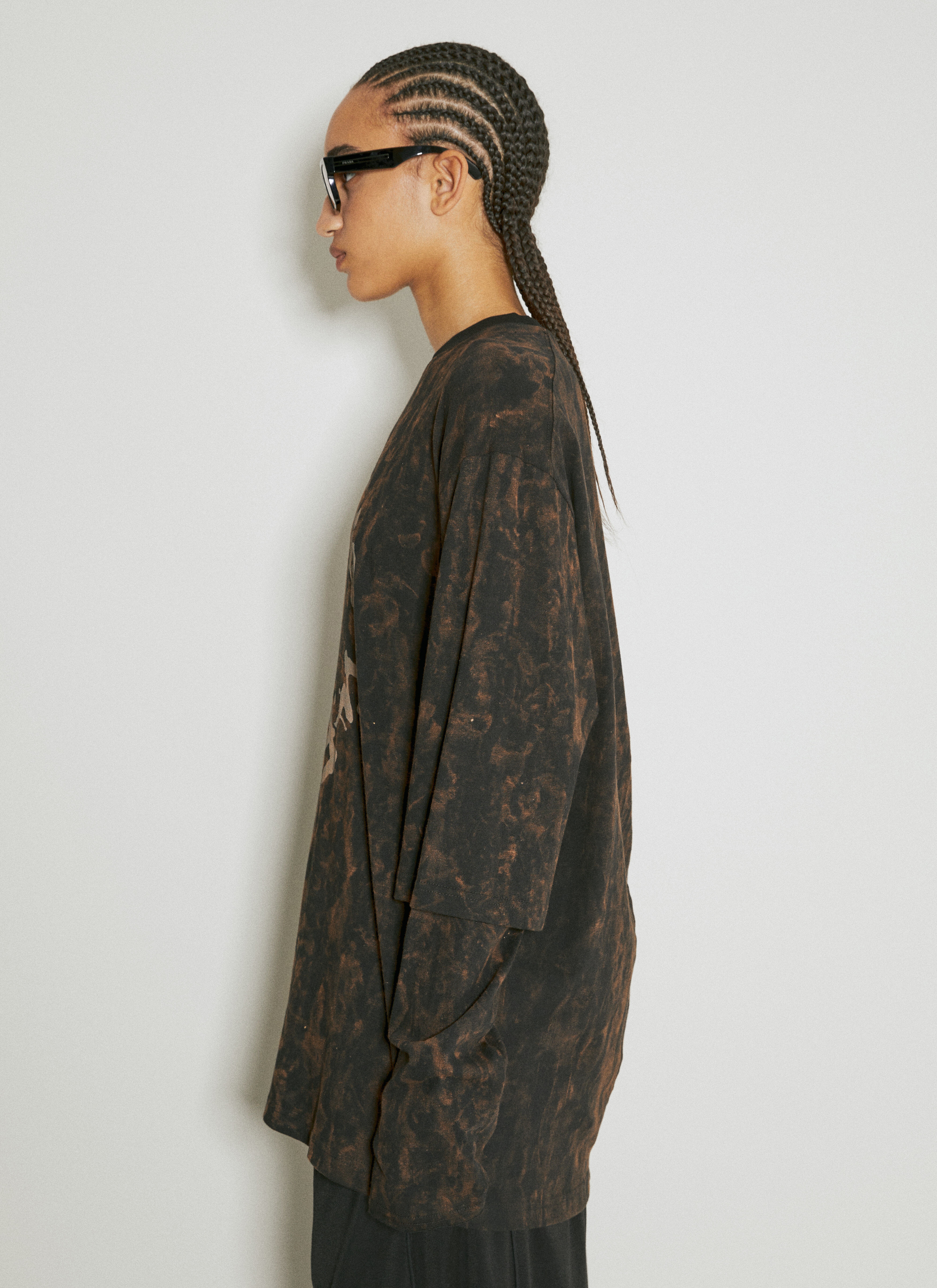 Distressed Logo Print Sweatshirt - 5