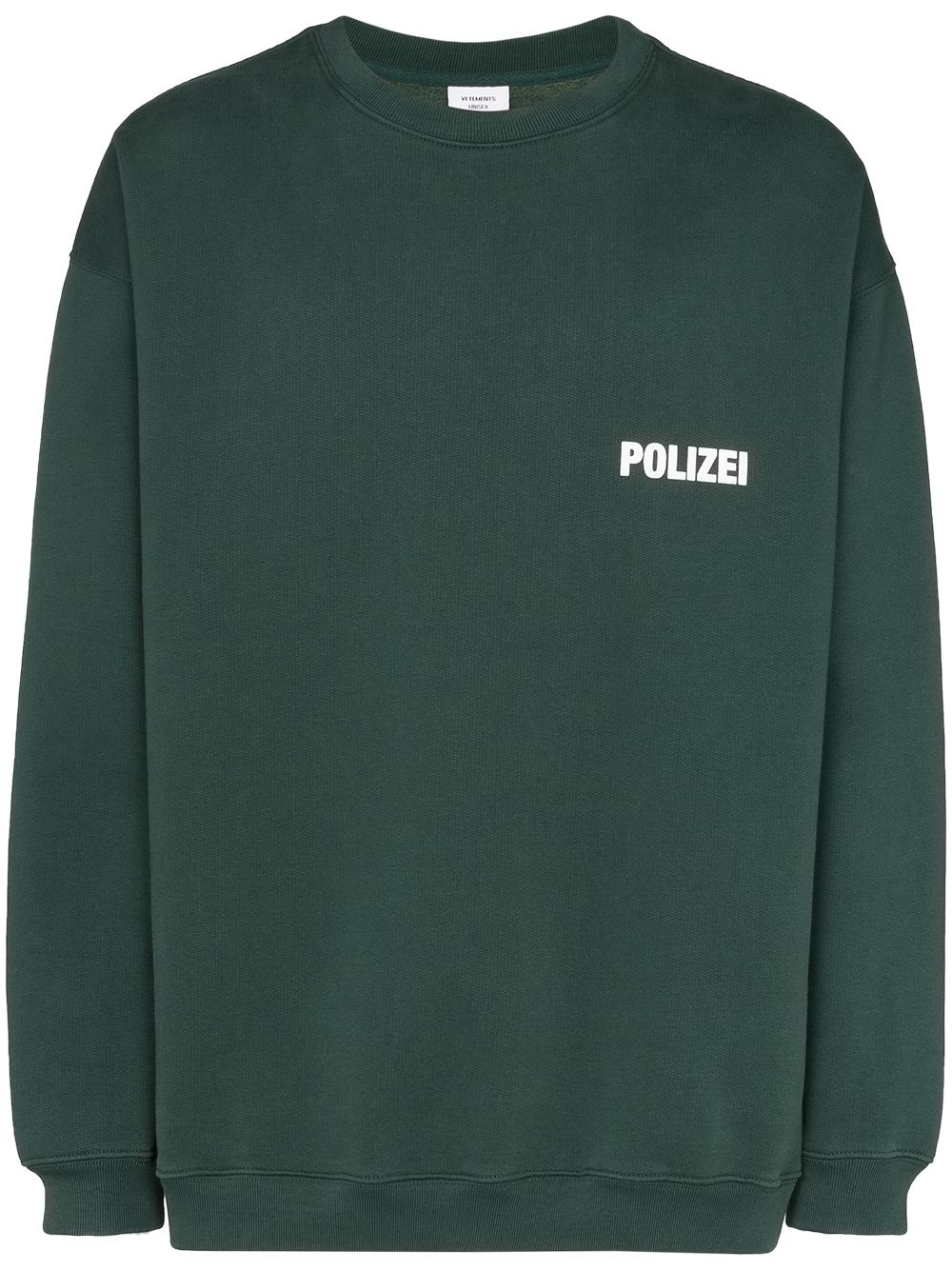 Polizei-print long-sleeve sweatshirt - 1