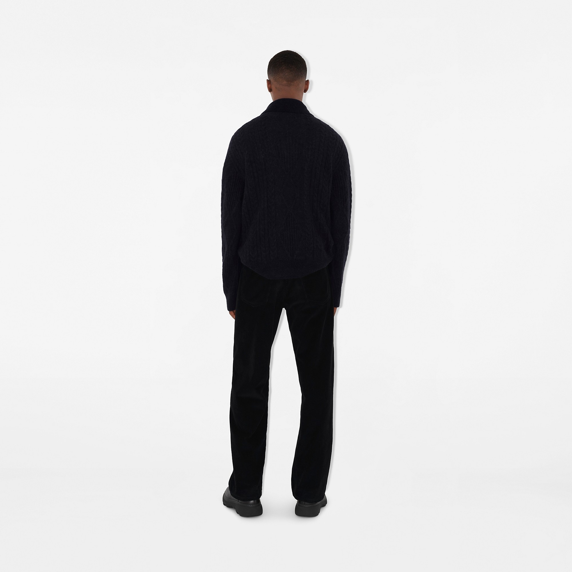 Aran Wool Blend Polo Shirt - 4