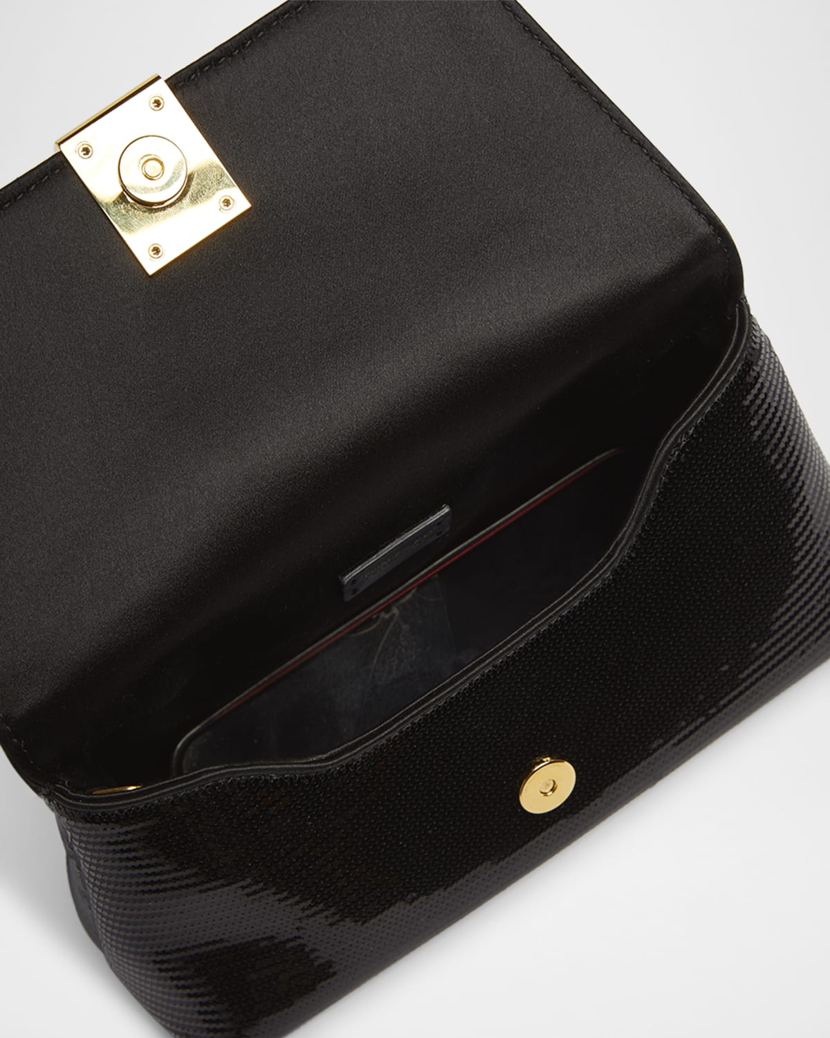 Nobile Mini Clutch Bag in Sequin-Embroidered Viscose - 4