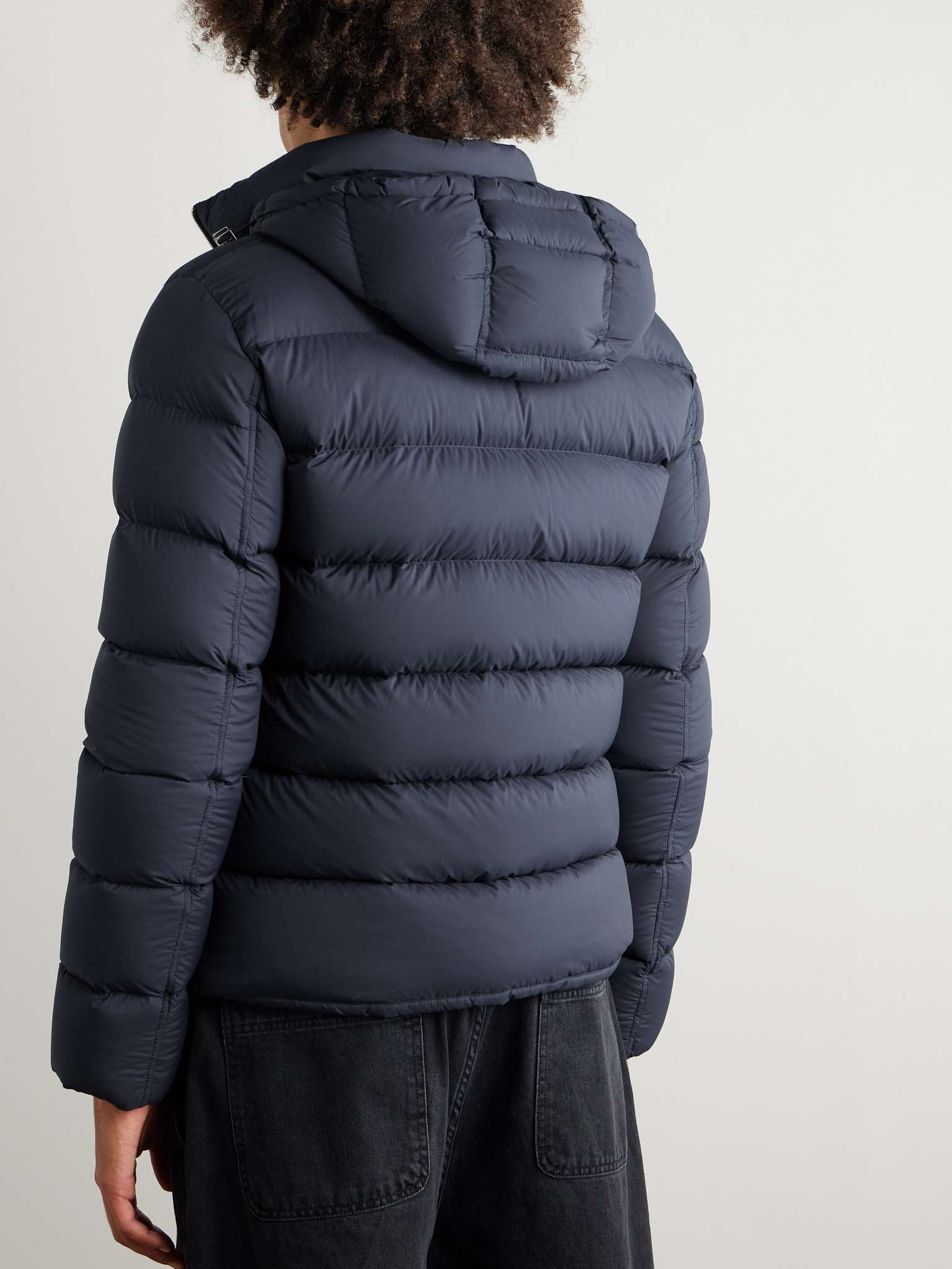 Quilted Shell Hooded Down Jacket - 4