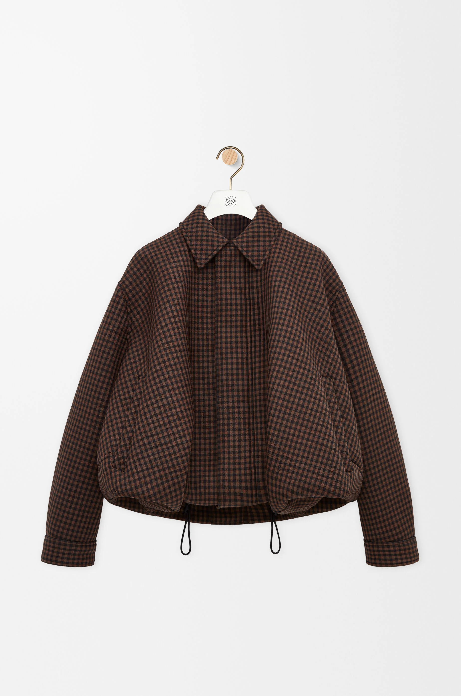 Drawstring jacket in wool - 1