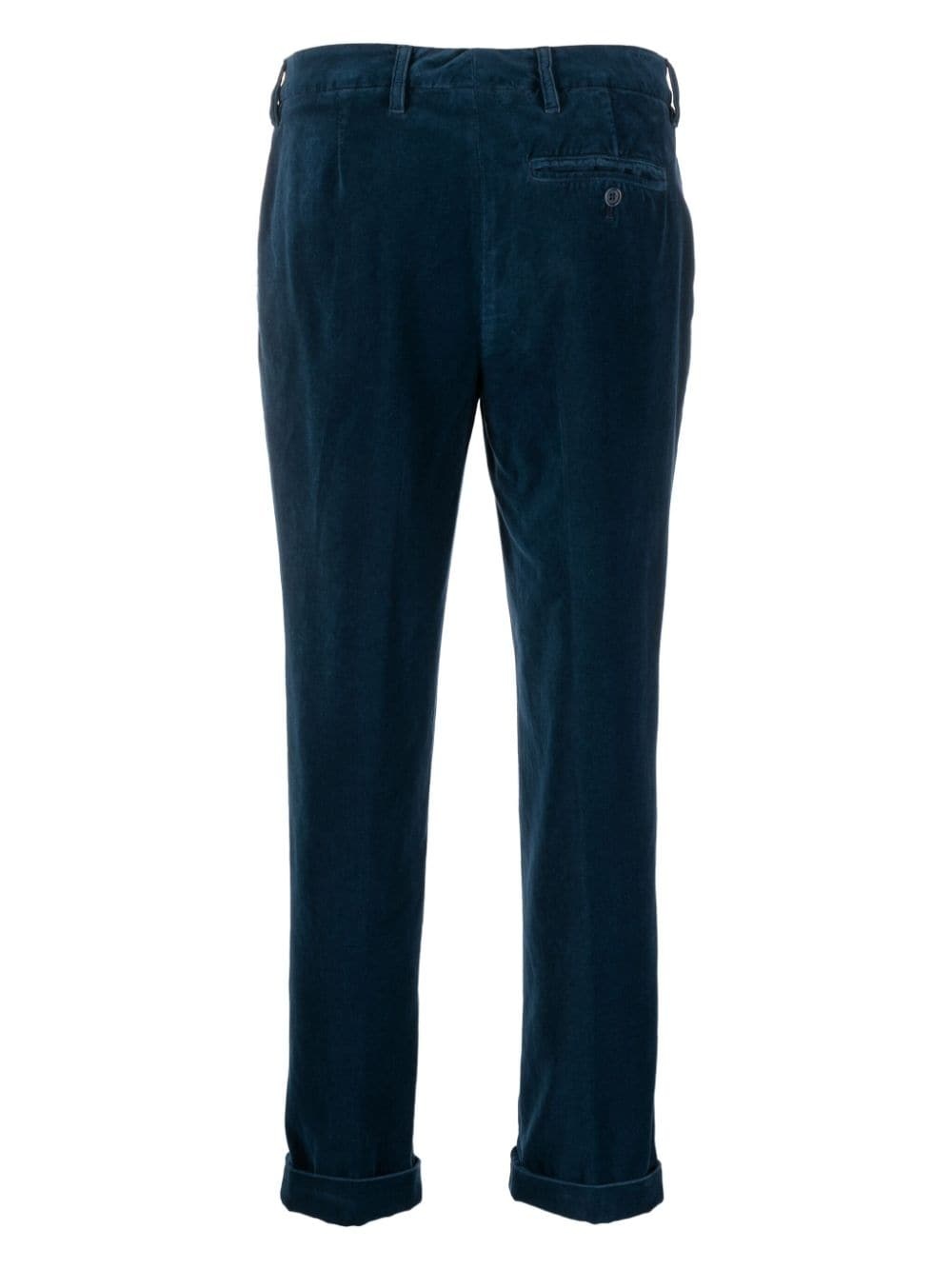 pressed-crease slim-cut trousers - 2