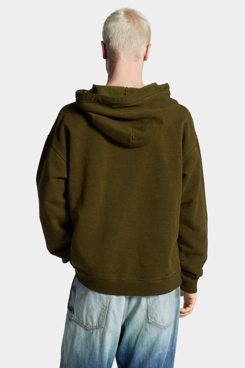 RELAX FIT LOGO DRAWSTRING HOODIE - 4