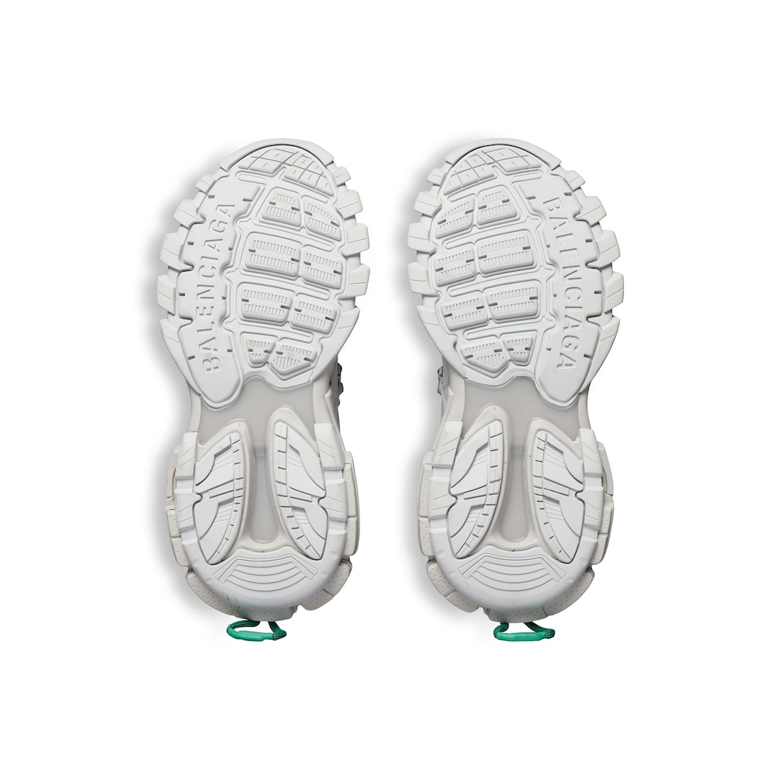 Men's Track Trail Laces Sneaker in Grey/green/blue - 7
