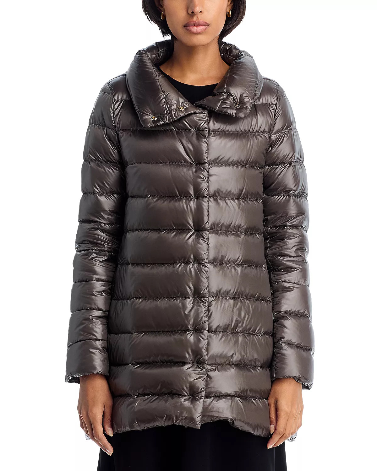 Amelia Stand Collar Down Puffer Coat - 3
