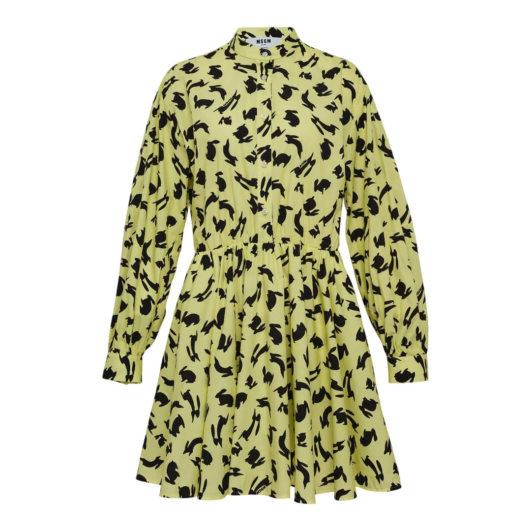 Abito Print Collared Dress - 1