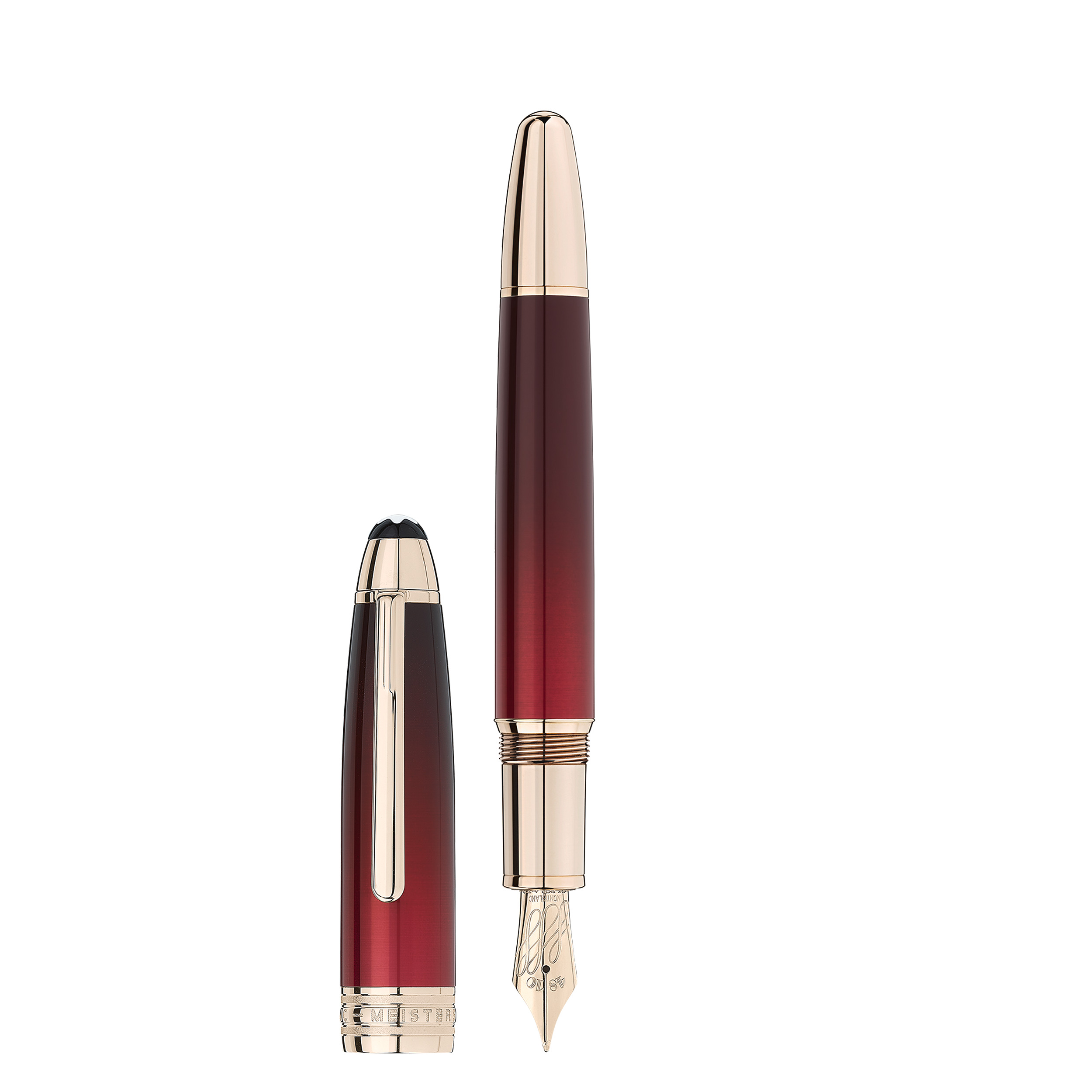 MEISTERSTÜCK CALLIGRAPHY SOLITAIRE BURGUNDY LACQUER FLEXIBLE NIB - 1