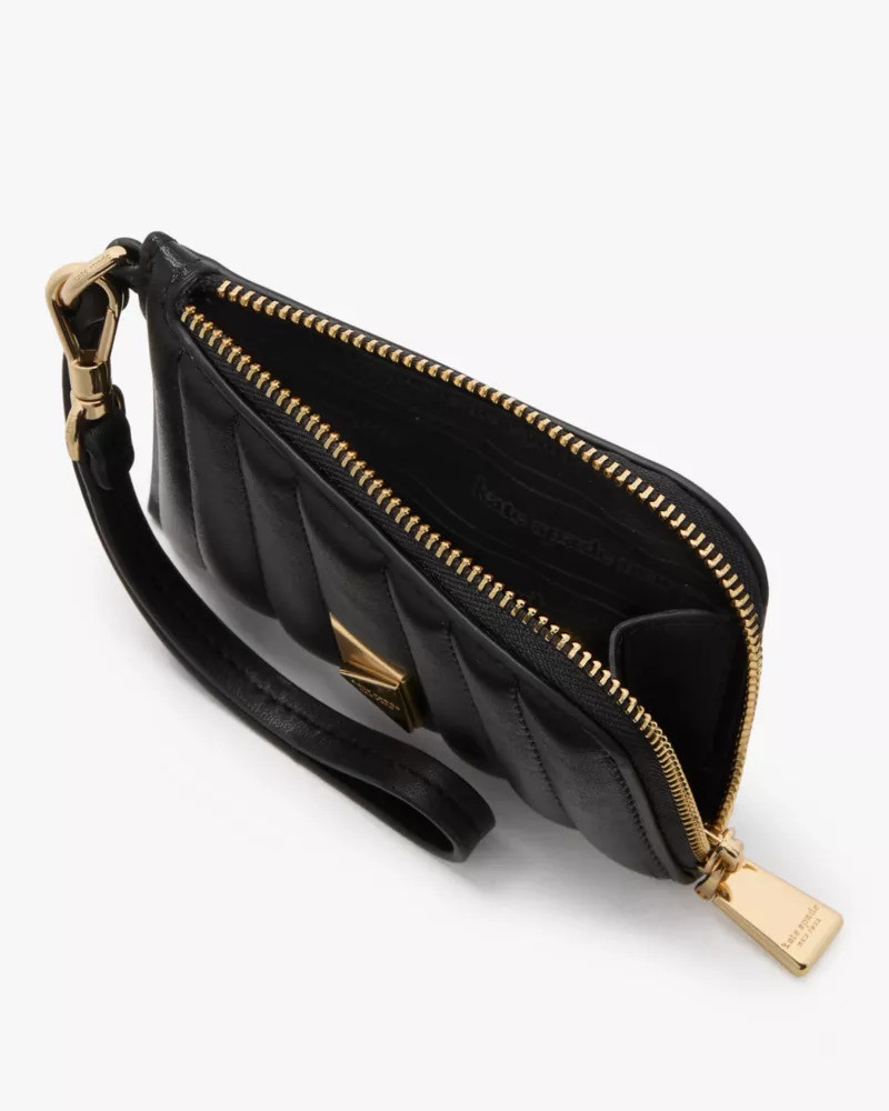 kate spade Deco Quilted Card Case Wristlet outlook