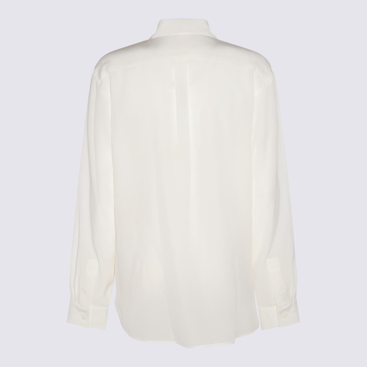 GIVENCHY OFF-WHITE SILK SHIRT - 2