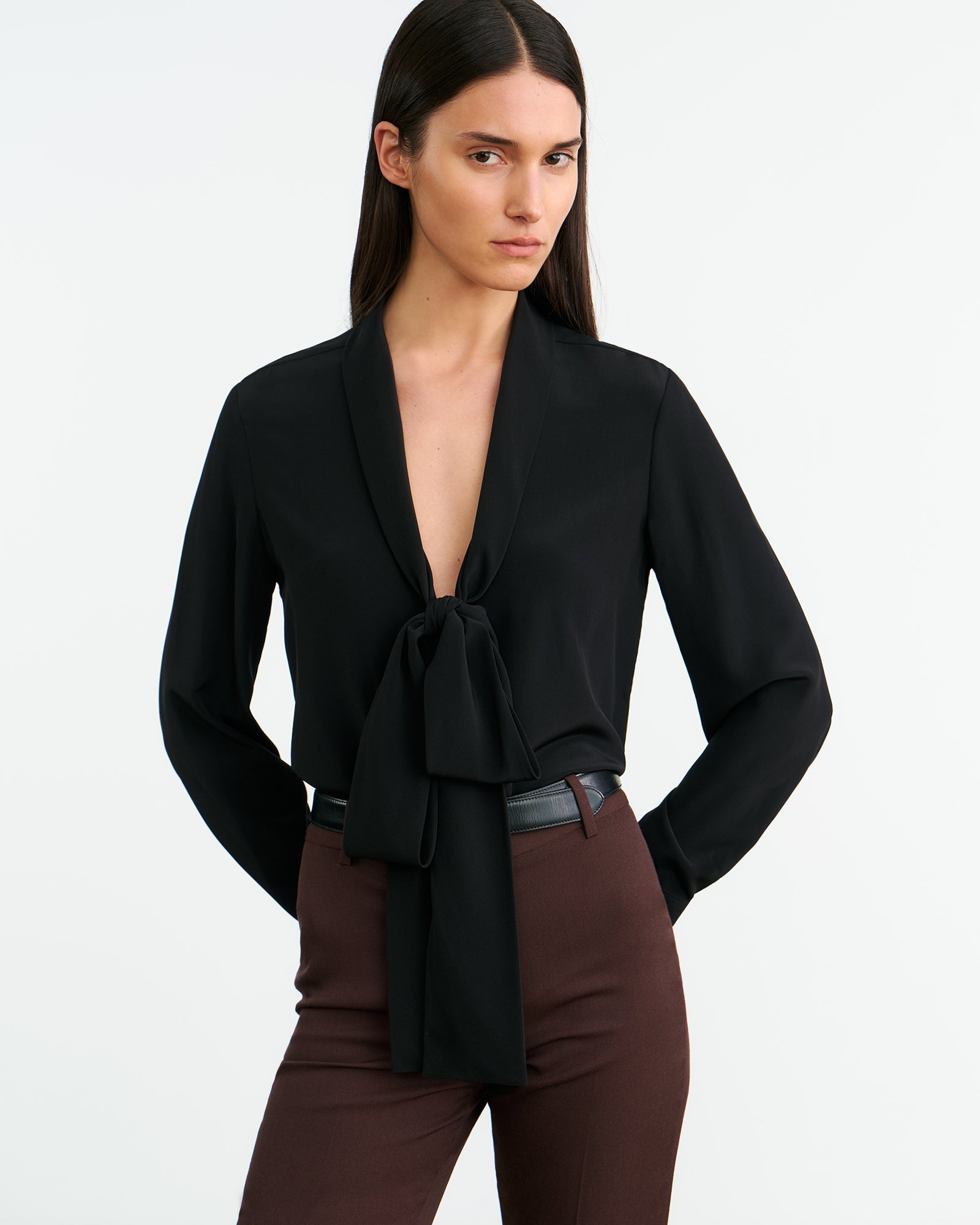 ANGELIQUE SILK BLOUSE - 2