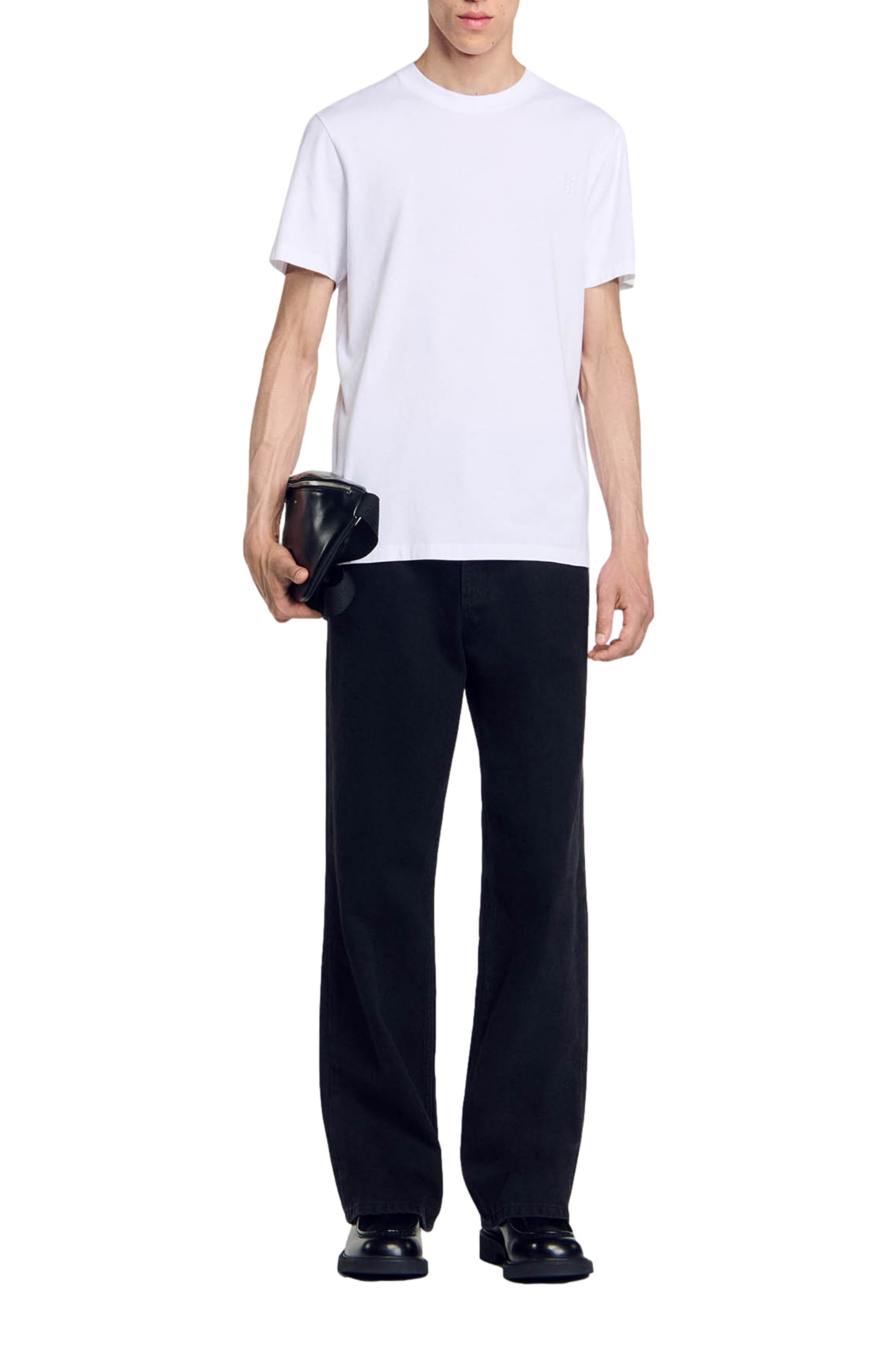 SANDRO Cotton T-shirt in White at Nordstrom - 5