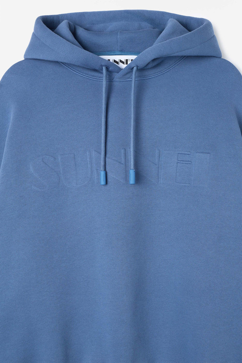 DOUBLE HOODIE / blue horizon 6