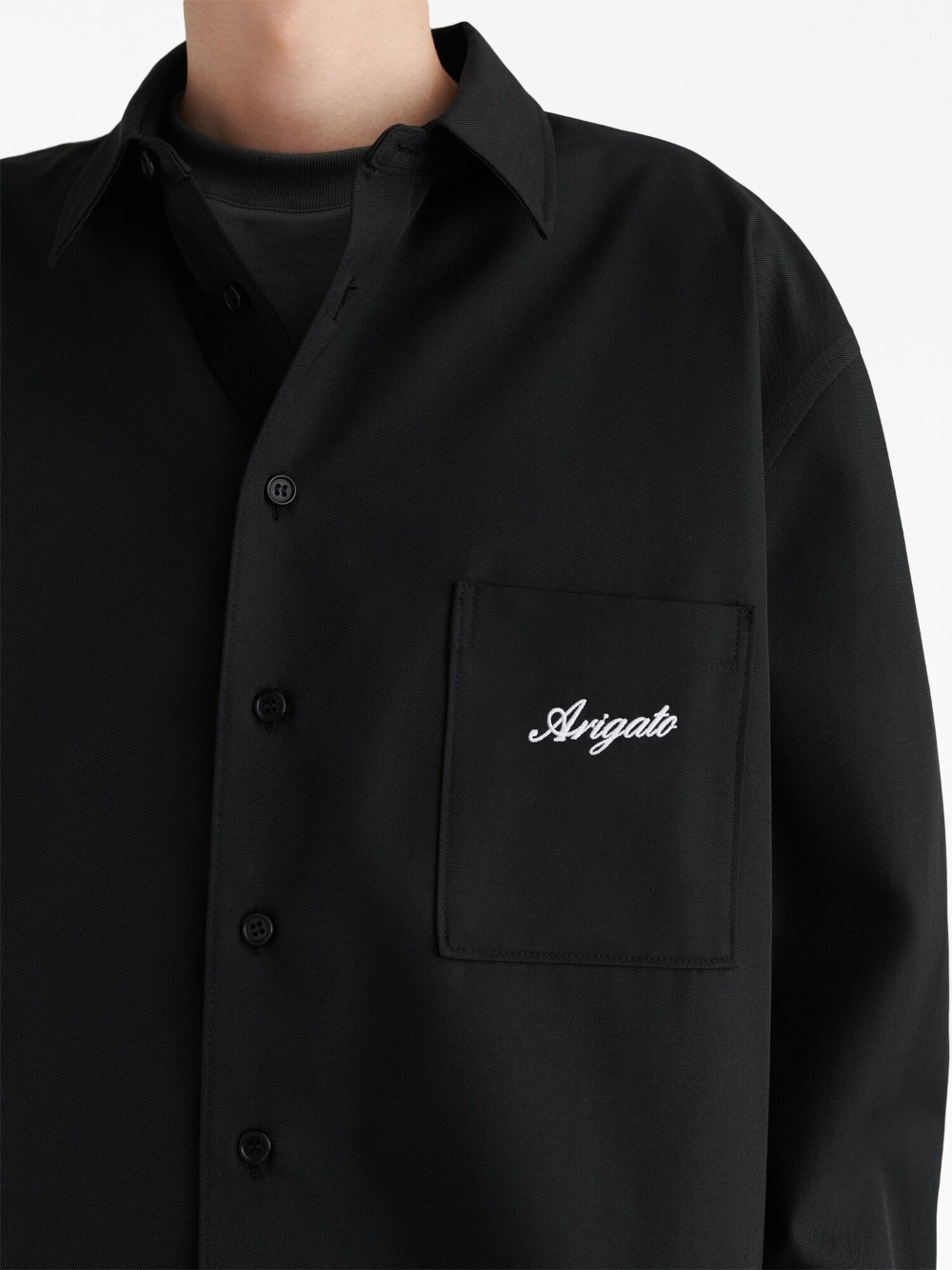 Flow logo-print overshirt - 5