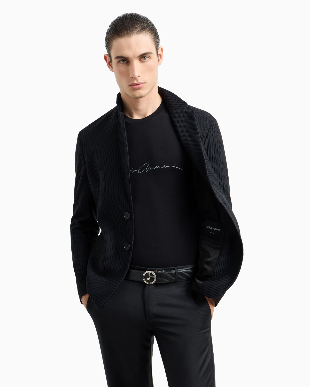 STRETCH BAMBOO-VISCOSE JERSEY T-SHIRT - 6