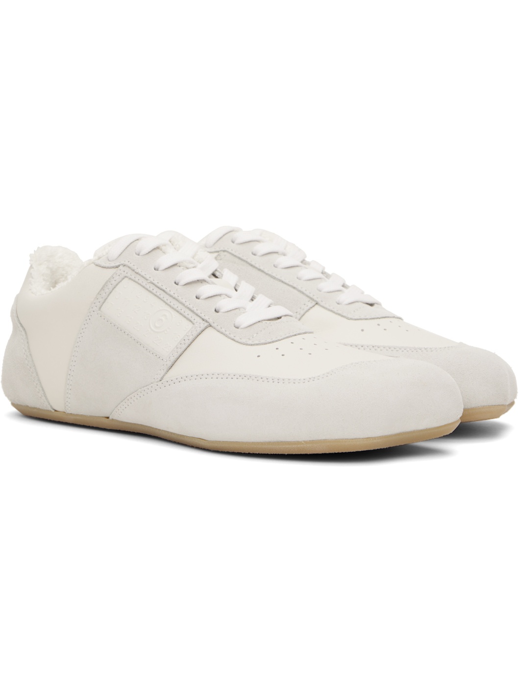 White & Gray Anatomic Sneakers - 4