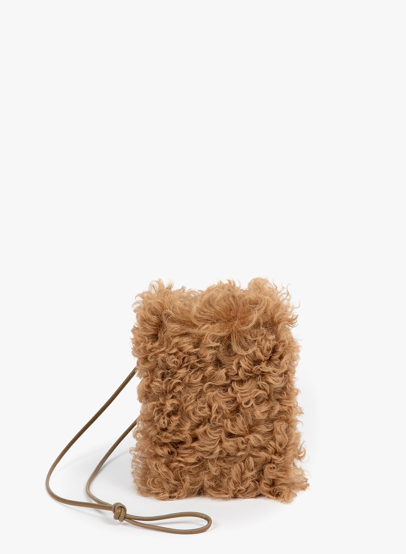 SHEARLING PHONE POUCH - 1