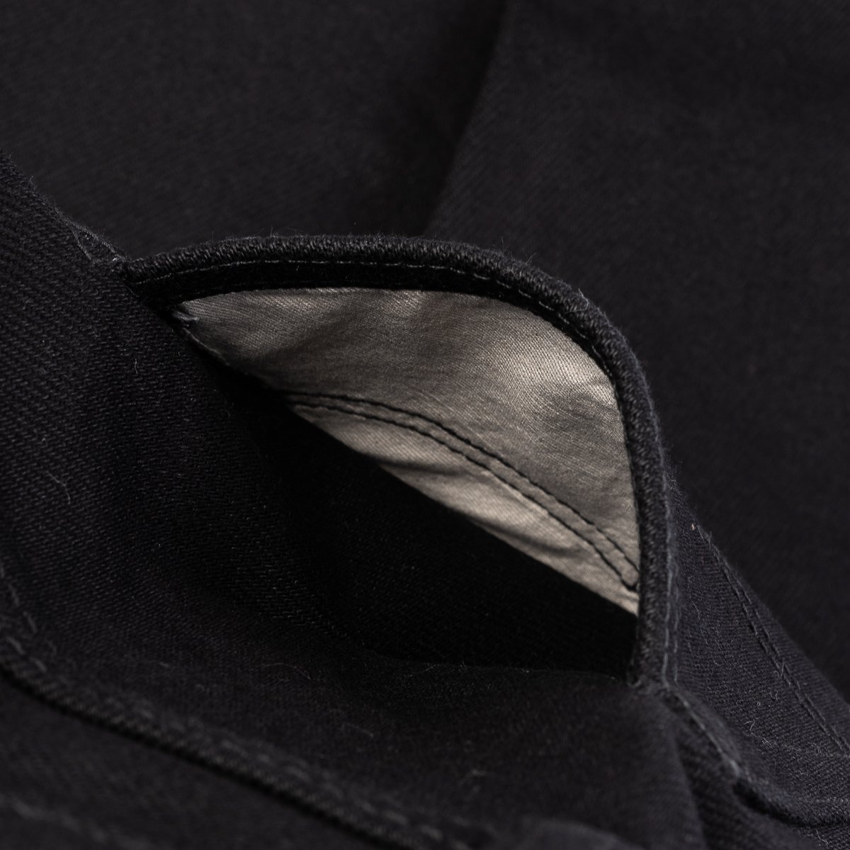 IH-555S-SBG 21oz Selvedge Denim Super Slim Cut Jeans -  Superblack (Fades To Grey) - 14