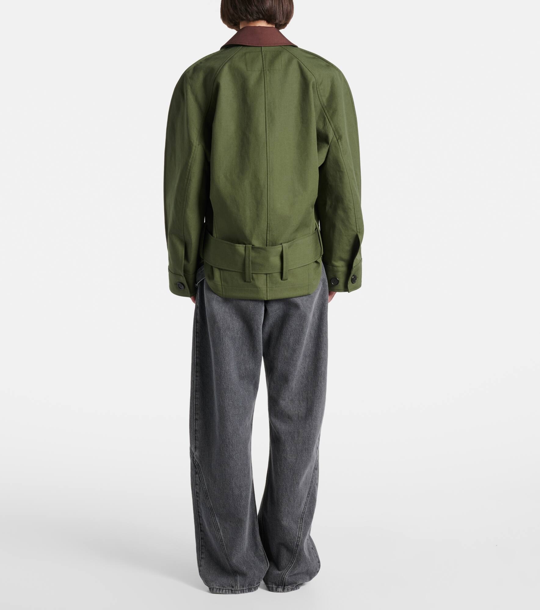 Cotton asymmetric jacket - 3