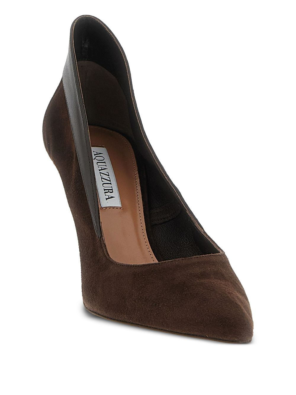 85mm suede leather pumps - 4