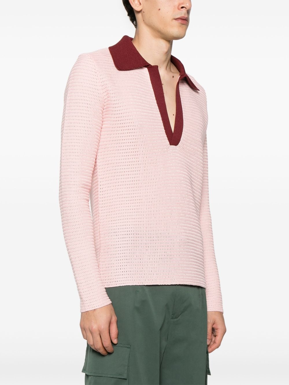open-knit sweater - 3