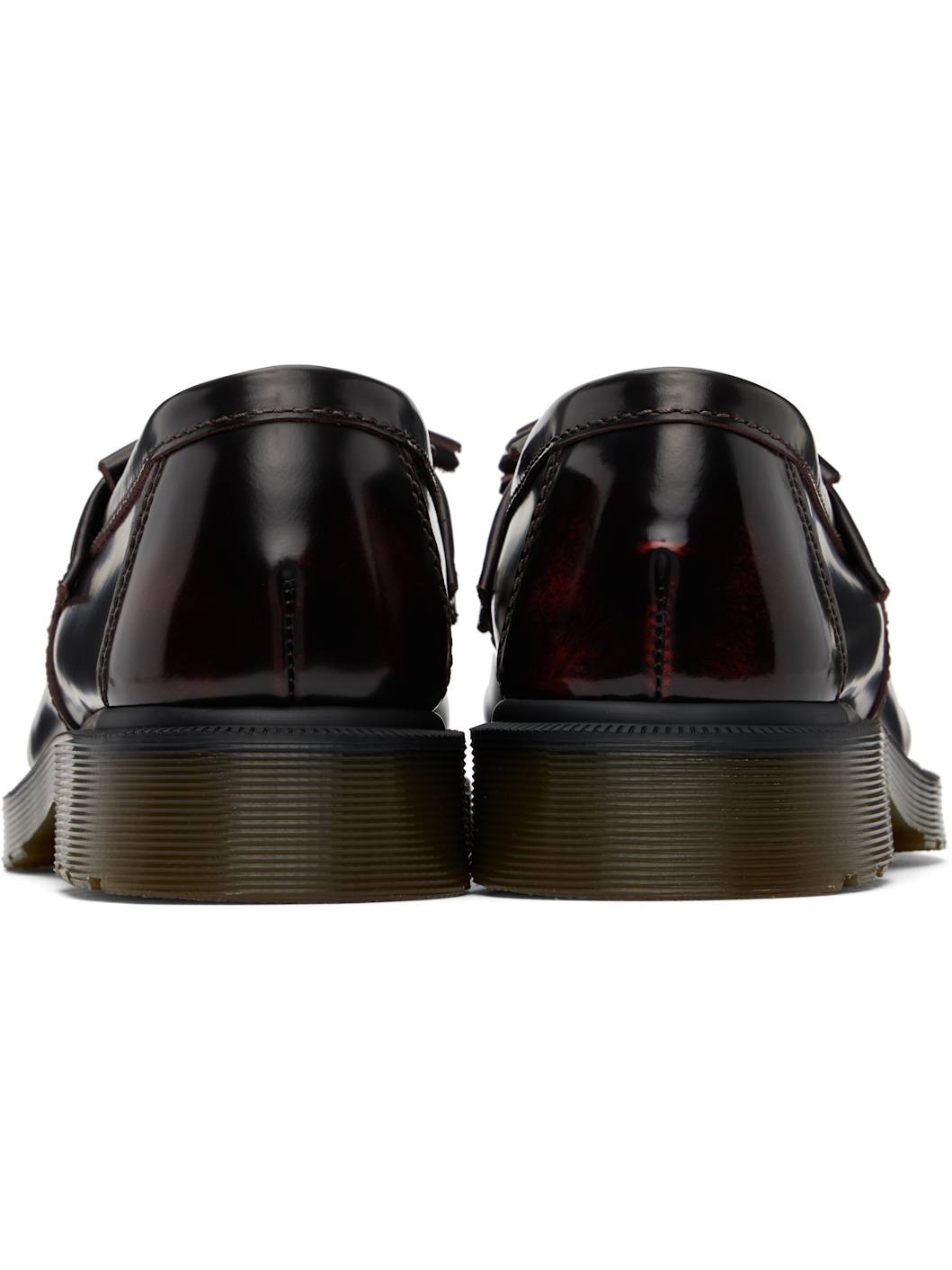 Burgundy Adrian Arcadia Leather Tassel Loafers - 2