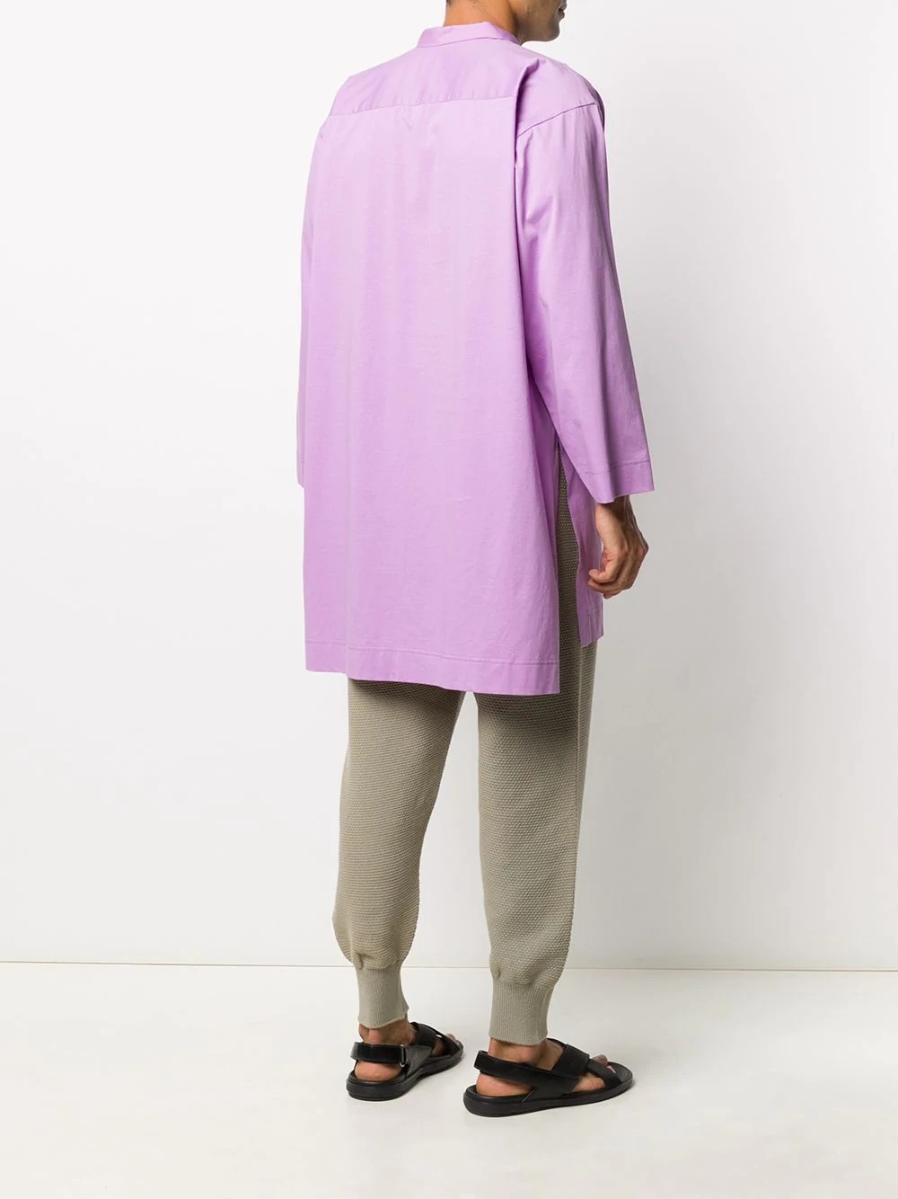 elongated side slits shirt - 4