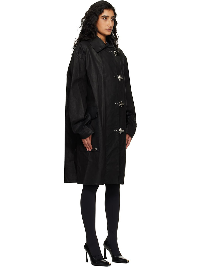 Black Fireman Hooks Coat 2