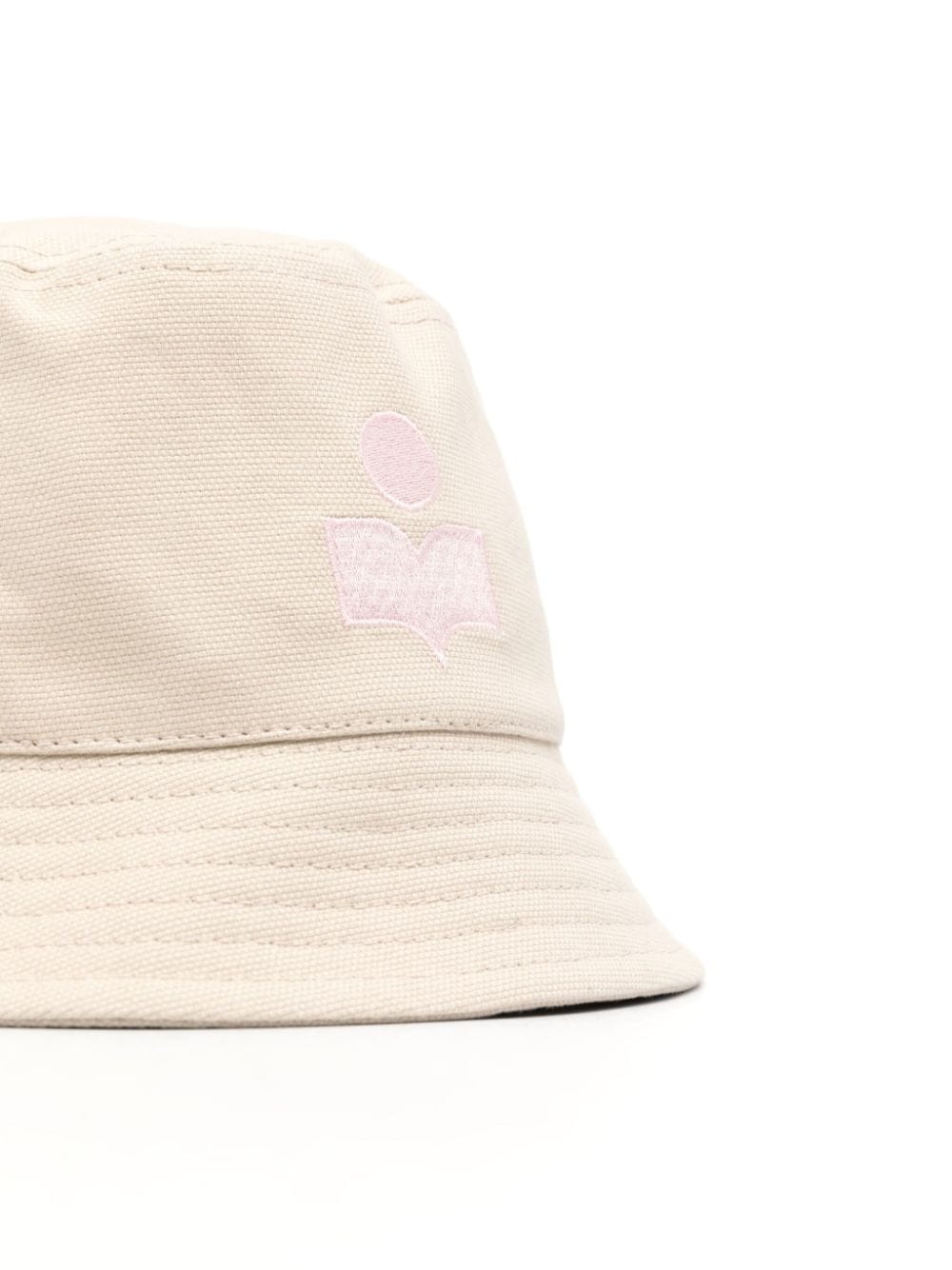 logo-embroidered cotton bucket hat - 2