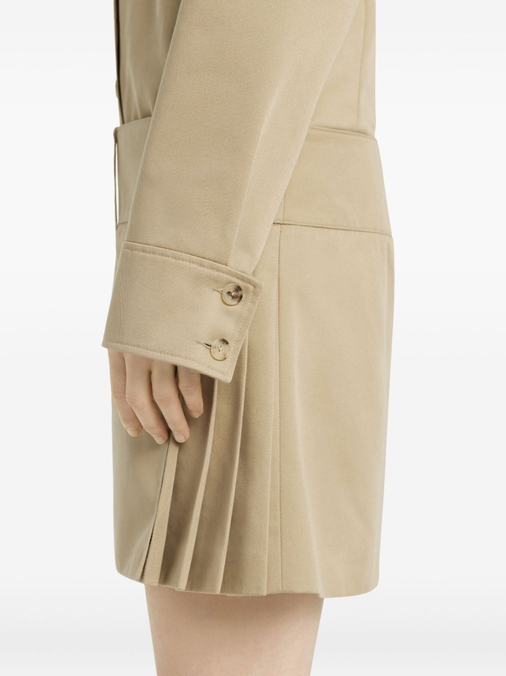 belted pleated mini skirt - 6