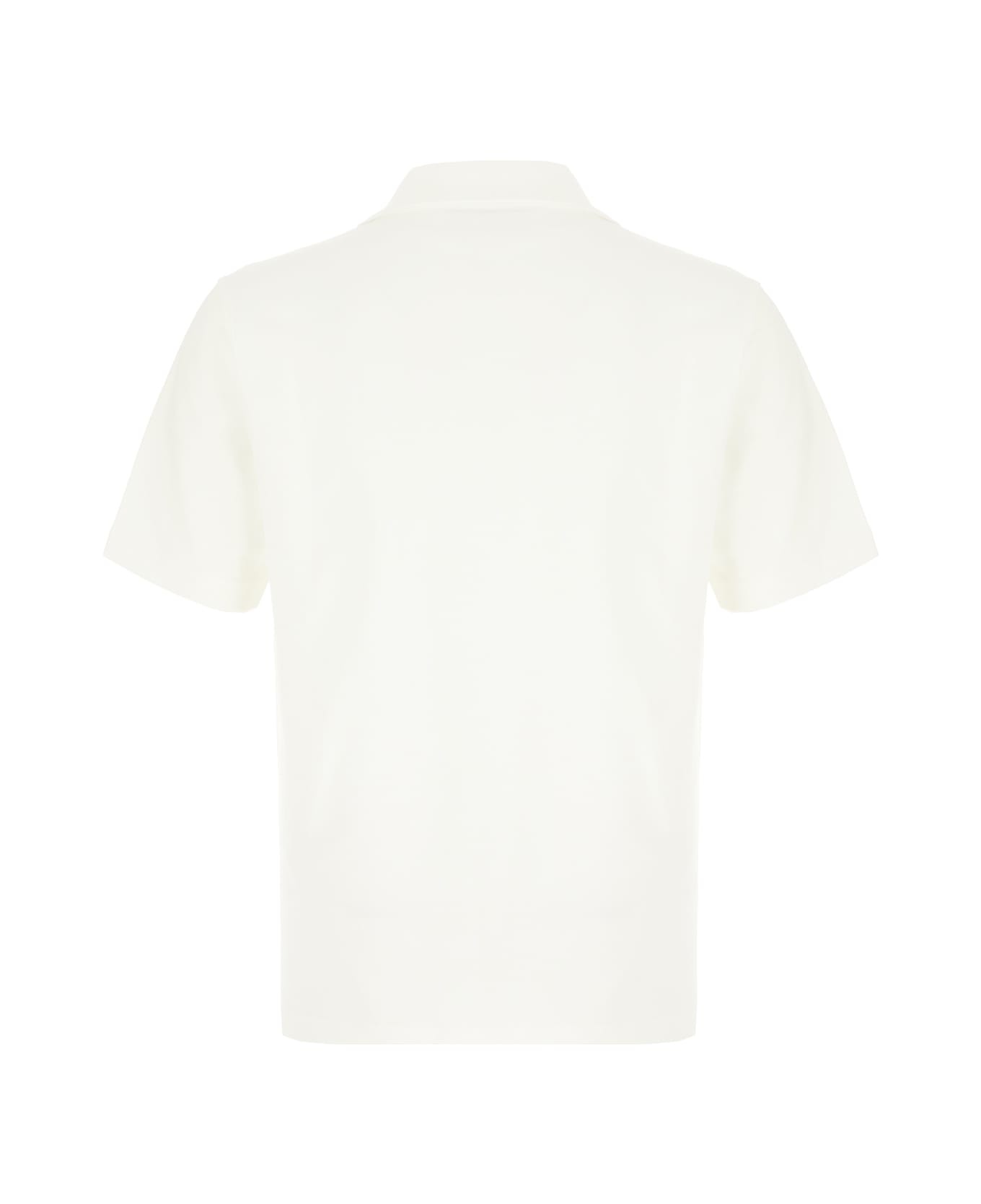White Piquet Polo Shirt - 2