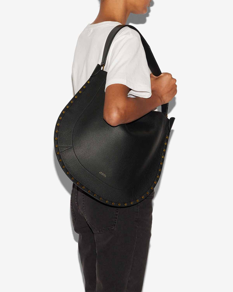 Isabel Marant OSKAN HOBO SOFT BAG IN GRAINED LEATHER outlook
