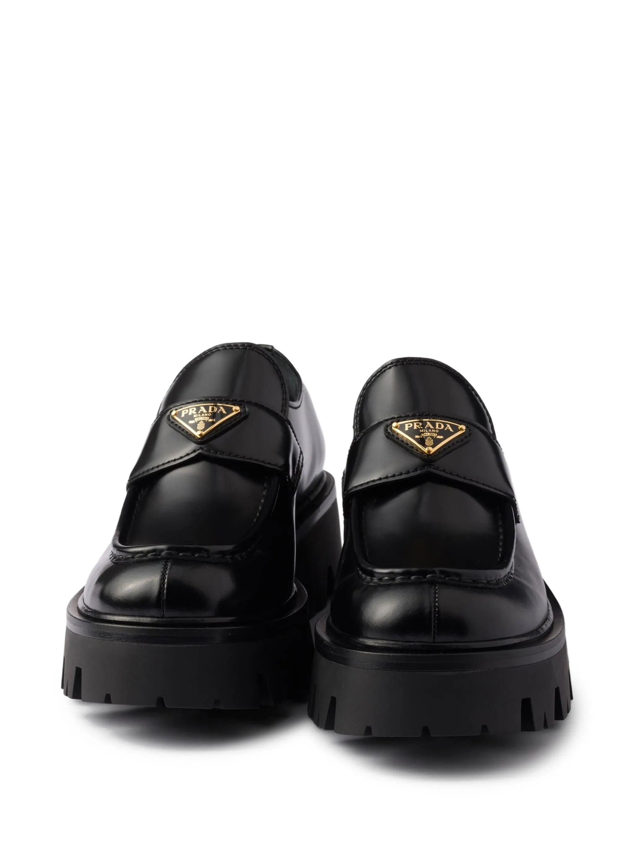 Prada Triangle-logo Platform Loafers - 2