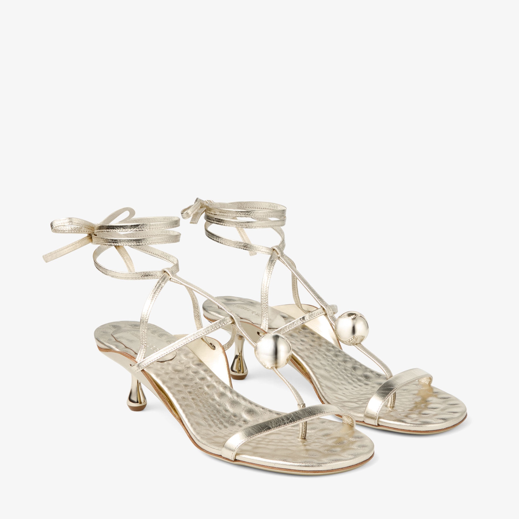 Zyra 50
Gold Vintage Metallic Leather Sandals - 3