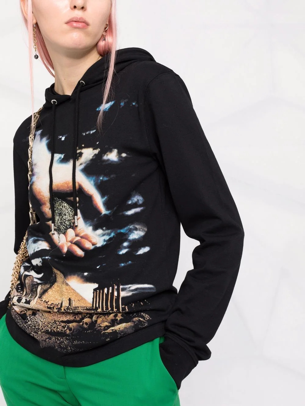 x Kimura Tsunehisa graphic-print hoodie - 3