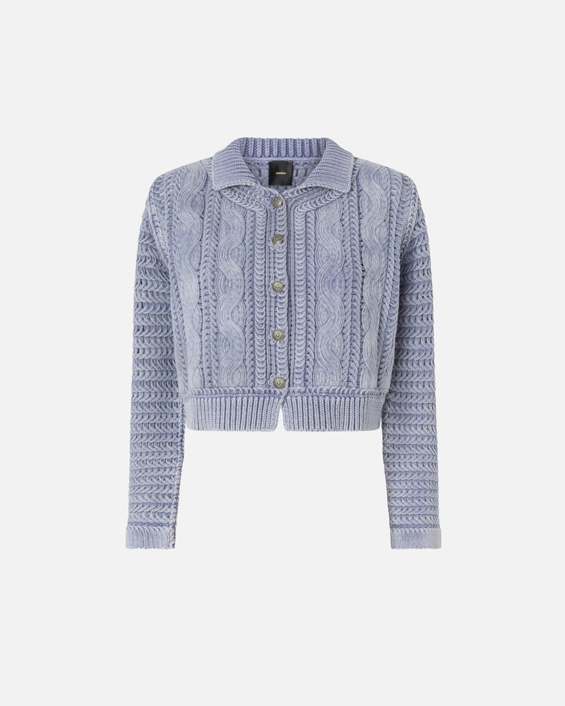 CROPPED CARDIGAN WITH CHUNKY KNIT AND BRAIDS 1
